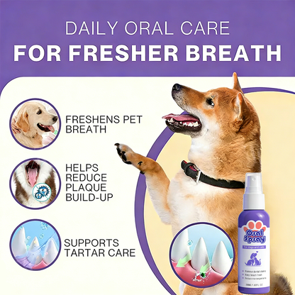 Zussuz™ Advanced Pet Oral Spray | Instant Fresh Breath, Target Tartar & Support Healthy Gums 🦷✨